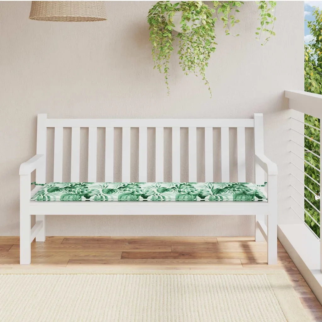 Cuscino per Panchina Foglia Motivo a foglia 150 x 50 x 3 cm 361154