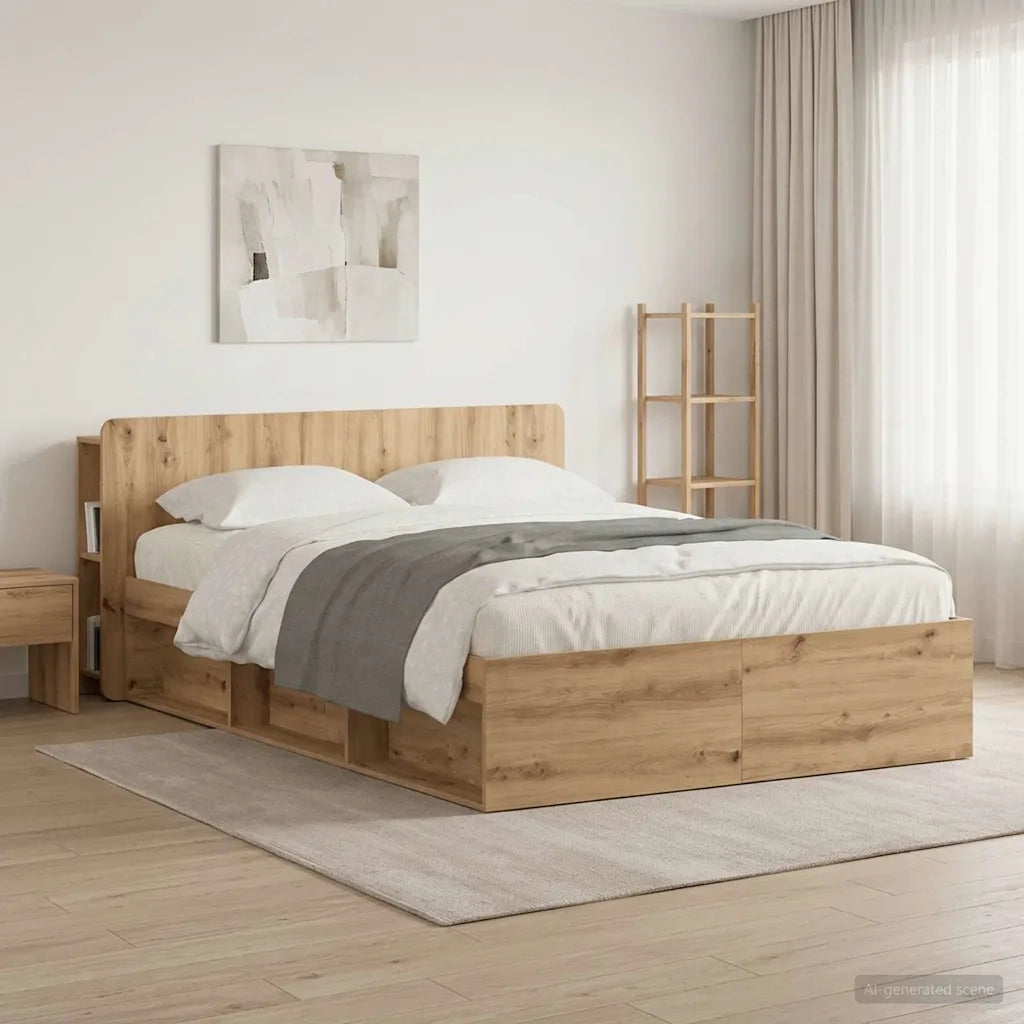 Testata del letto Rovere Artigianale Legno ingegnerizzato 8001218