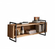 Porta tv industrial cortina in legno massello di abete 140x45x60 - Mobili 2G
