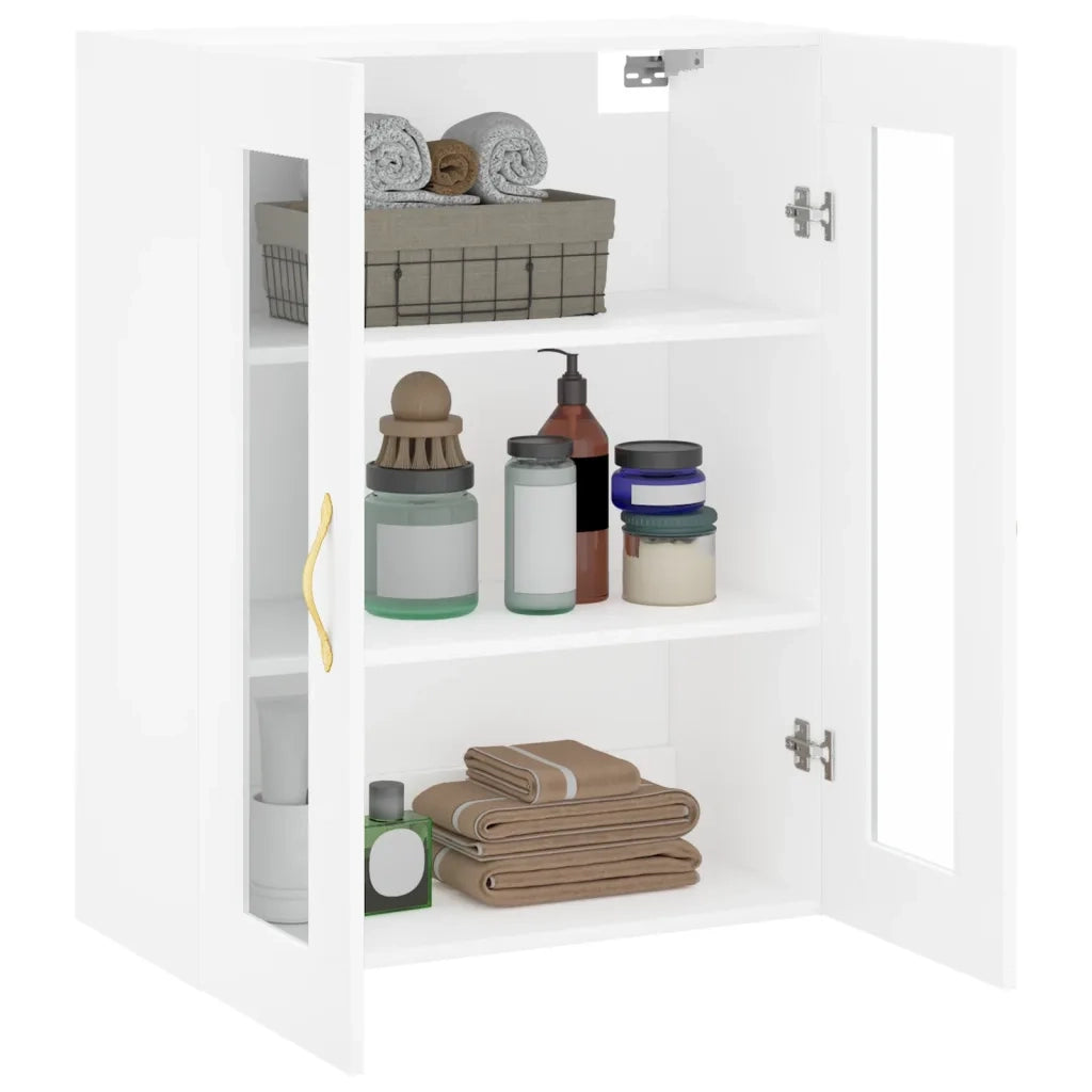 Armadietto a Muro | Mobile a Parete Bianco 69,5x34x90 cm