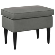 Poggiapiedi Grigio Scuro 55 x 35 x 41 cm Velluto