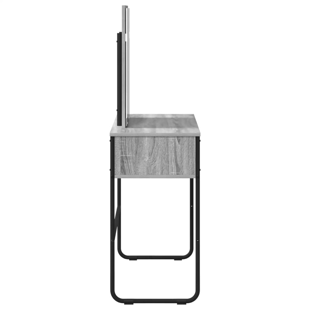 Tavolo da Trucco con lo scaffale Sonoma grigio 81 x 40 x 131 cm 8007692