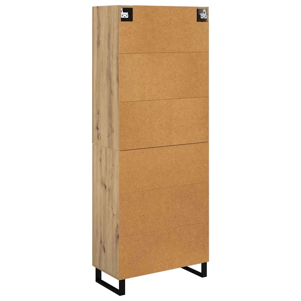 Credenza 2 pcs Rovere artigianale 69,5 x 34 x 180 cm