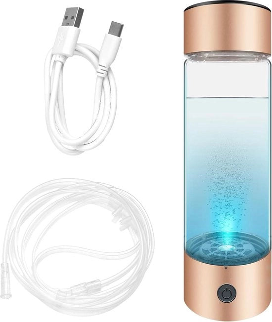 Genitore di acqua portatile - Generatore di acqua portatile con tecnologia PEM-SPE 330 ml - Macchina per ionizzazione dell'acqua per uso domestico - Uomo e donna