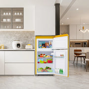 Frigorifero Retro Doppia Porta con Congelatore ¨C MINIMAL ¨C 72L, Classe E, LED
