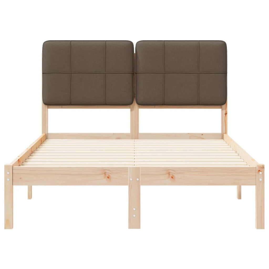 Letto con Testiera Rivestita Talpa 120 x 200 cm Pino massello 877982