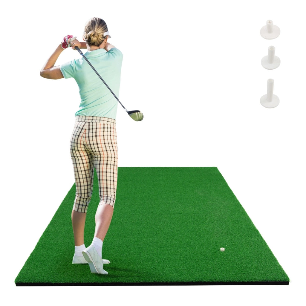 Tappetino da golf standard realistico, Tappetino con manto erboso sintetico 3 tee di golf 2 posizioni per tee-Golf