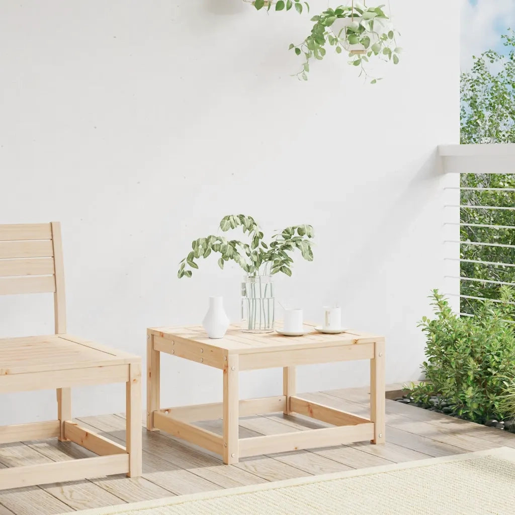 Poggiapiedi da Giardino in Legno Massello di Pino CFW7525372