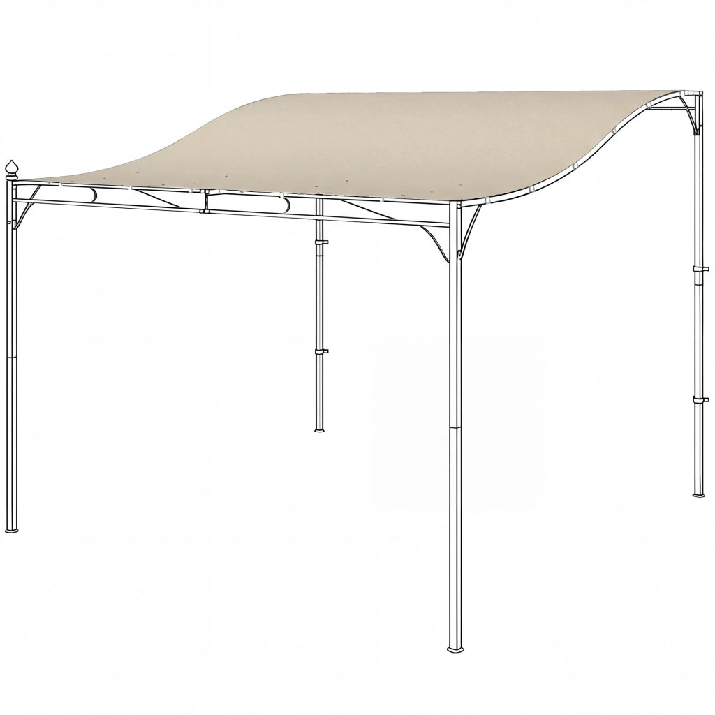 Tenda da sole per pergola ¨C zephmum ¨C crema 298x293 cm