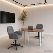 Sedie da scrivania girevoli 2 pz 54 x 55 x 90 cm Grigio Scuro 3428320