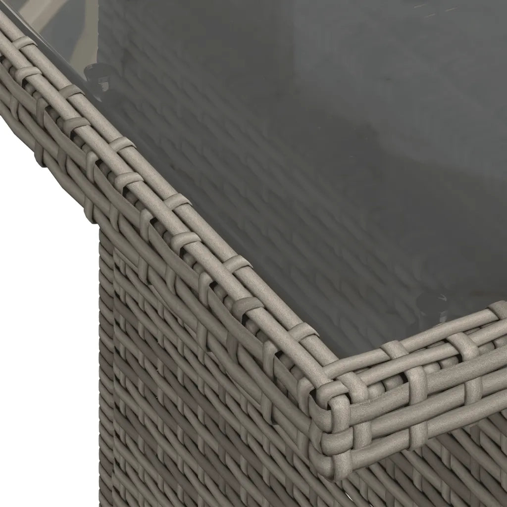 Set Divano da Giardino 8 pz con Cuscini Grigio in Polyrattan 3275000