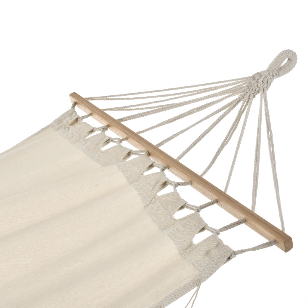 Amaca da Giardino / Campeggio / Viaggio Branda con Carico max.150 kg Amaca con Superficie 180 x 70 cm per Riposo - Color Crema