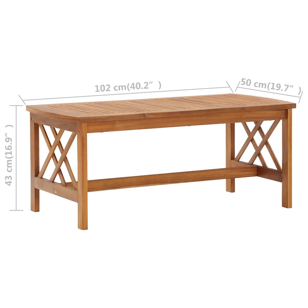 Set Divani da Giardino 2 pz in Legno Massello di Acacia 310272
