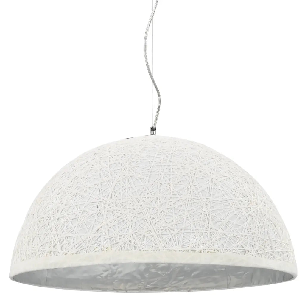 Lampadario da Soffitto Bianco e Argento Ã˜50 cm E27 cod mxl 58503