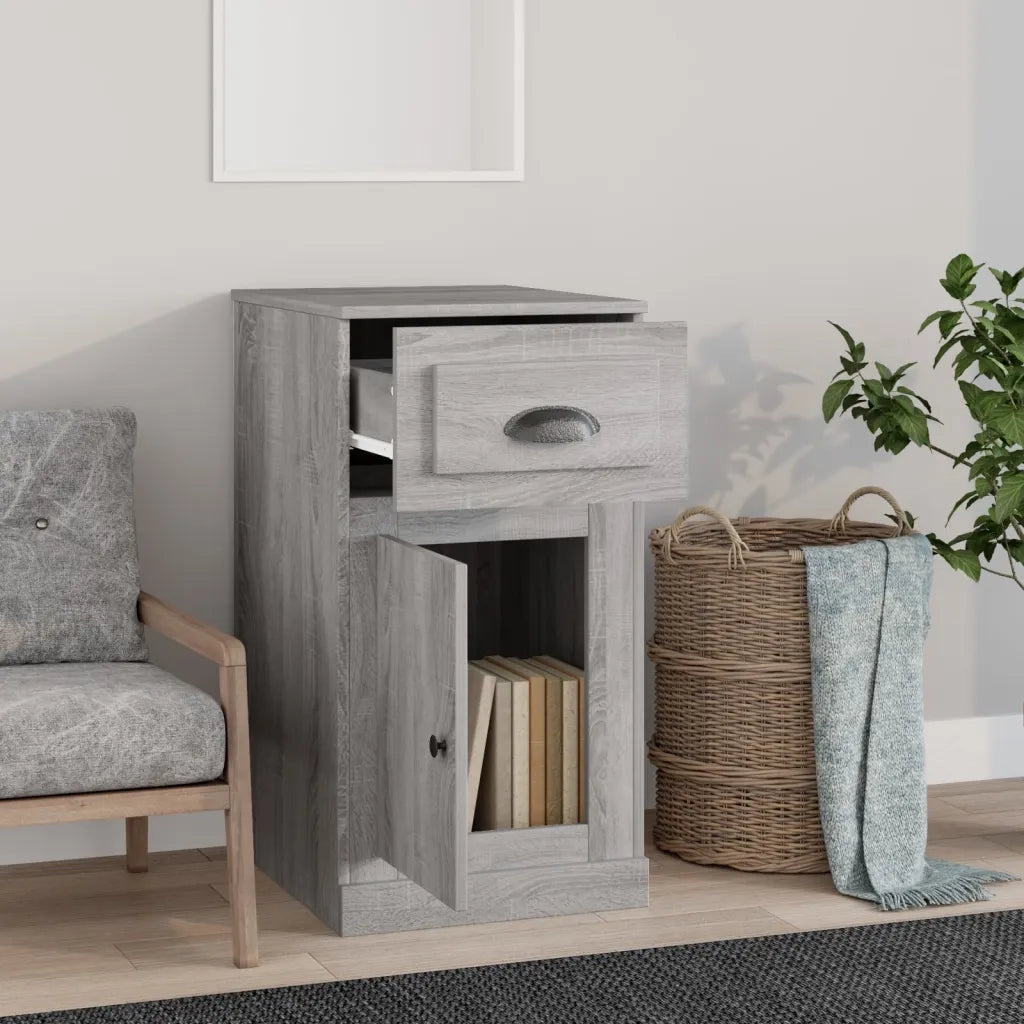 Mobiletto Cassetto Grigio Sonoma 40x50x75 cm Legno Multistrato 816486