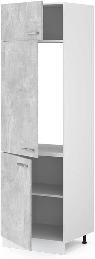Armadio frigorifero R-Line, Calcestruzzo, 60 cm, per la libera combinazione all'interno di sistemi cucina modulari