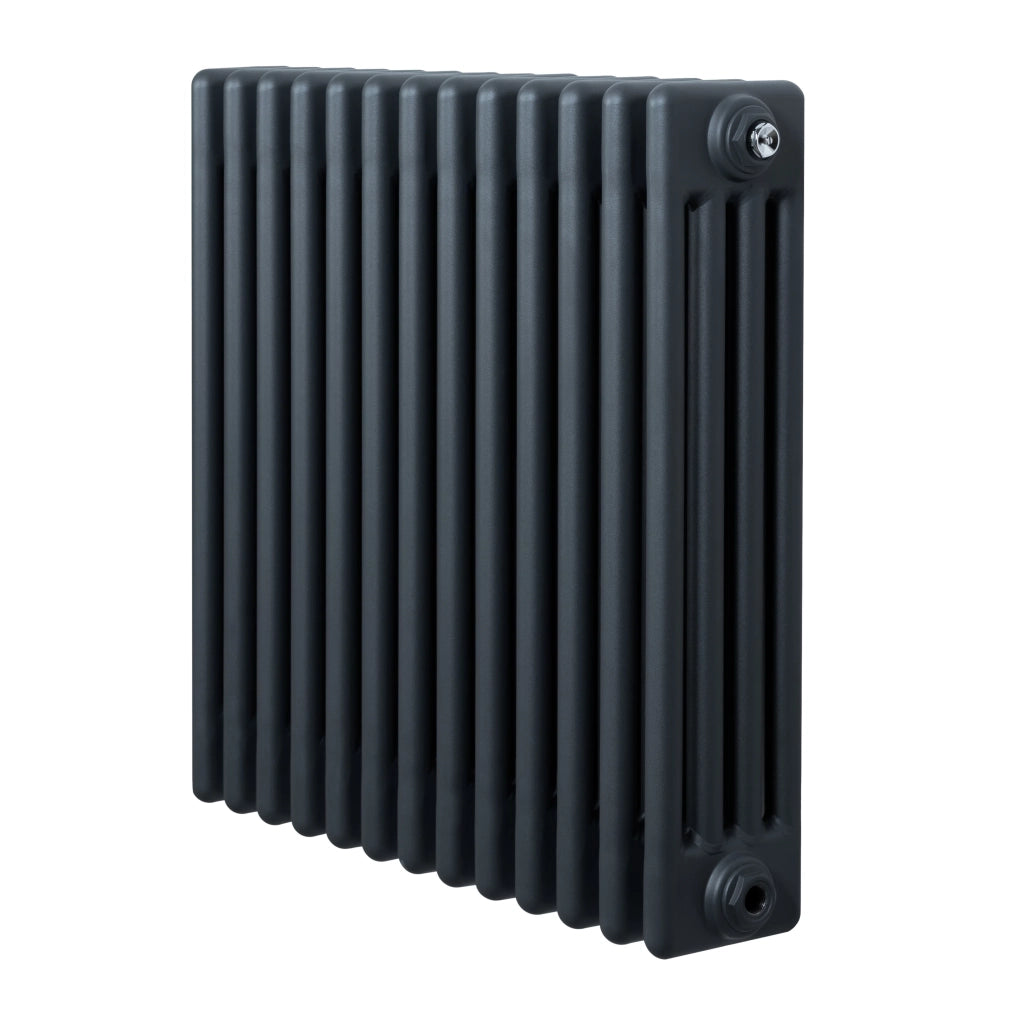 Radiatore Tradizionale 4 Colonne Orizzontale Antracite 600 x 605 mm