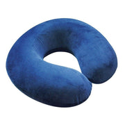 Trade Shop - Cuscino Da Viaggio Collo Collare Poggiatesta Cervicale 31cm Viaggi Auto Aereo - Blu