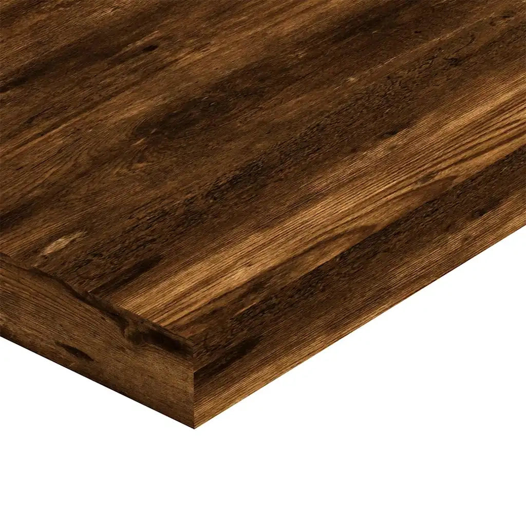Mensole Parete 4pz Rovere Fumo 100x10x1,5 cm Legno Multistrato 838285