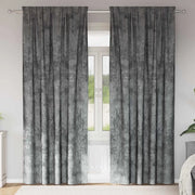 Tende in Velluto con tende 2 pcs Grigio 225 x 140 cm Velluto 4107690