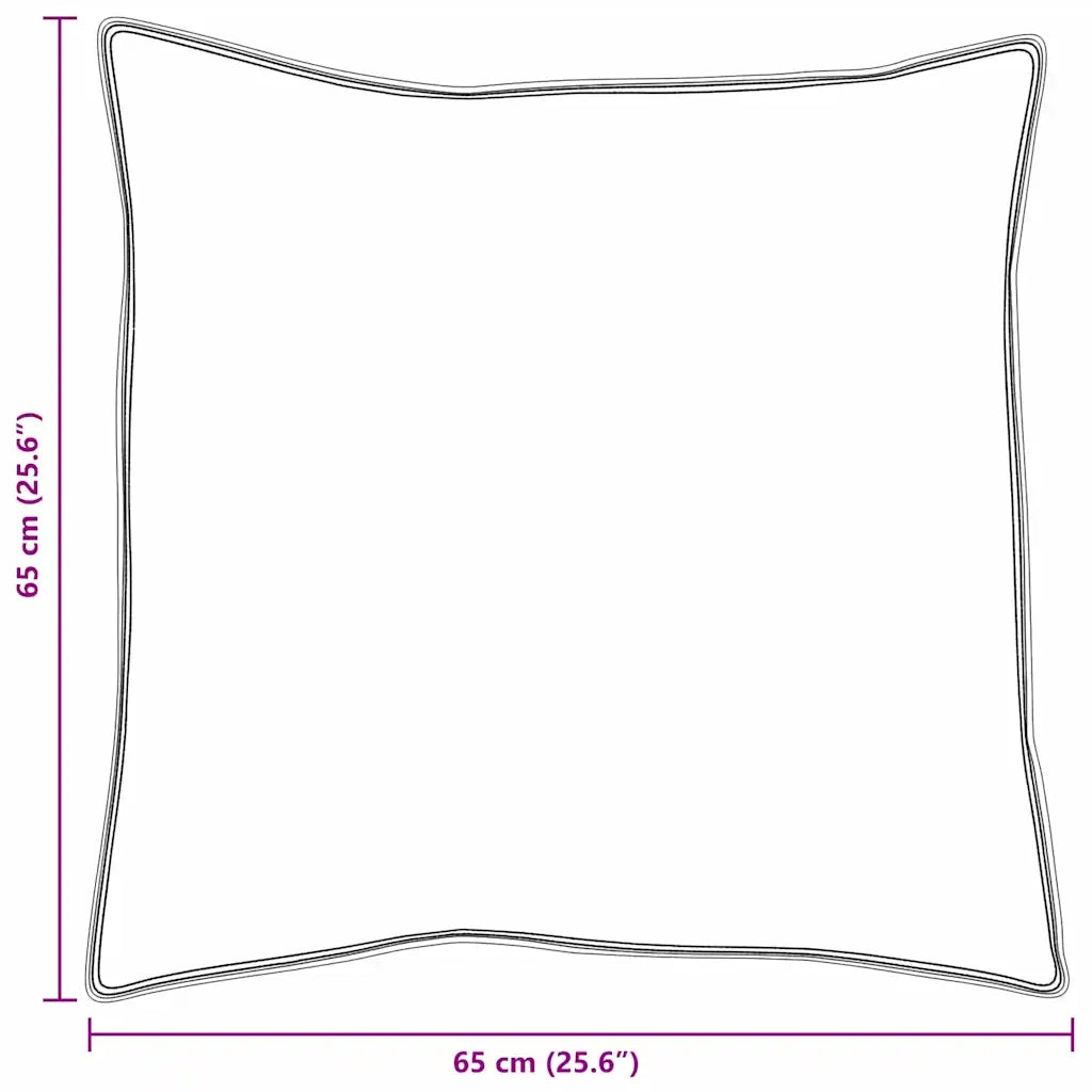Cuscino con cuscino 2 pz Bianco 65 x 65 cm Piuma CFW5280480
