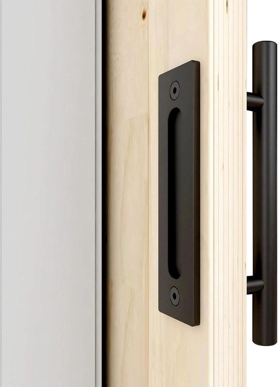 Maniglia scorrevole in legno per porta 30 cm a vite