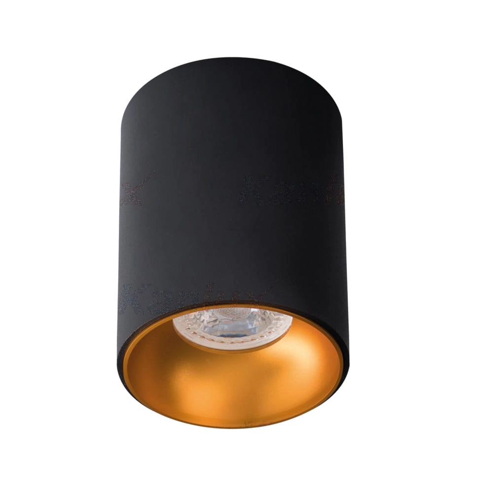 Spot da soffitto Kanlux RITI 27571 GU10 oro/nero alluminio