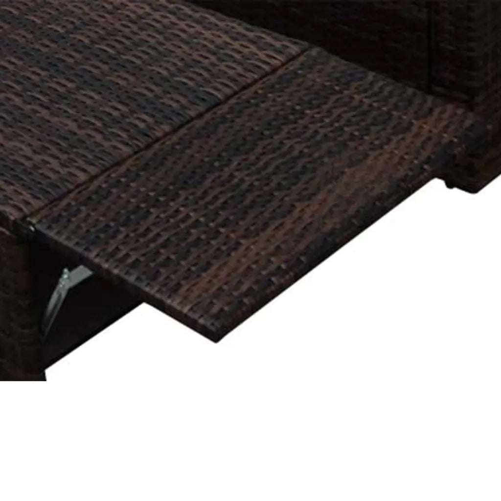 Set Divani da Giardino 2 pz | Set Salotto da Giardino con Cuscini in Polyrattan Marrone