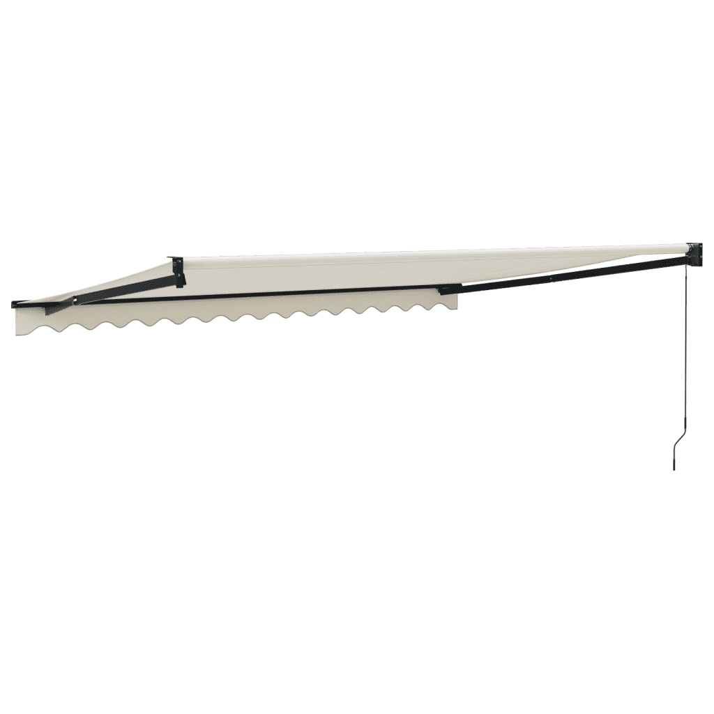 Tenda da Sole Retrattile Crema 4,5x3 m in Tessuto e Alluminio 3154454