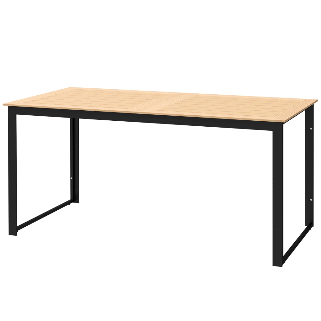 Tavolo da pranzo esterno per 6 persone ¨C Zephmum ¨C Legno teak, 160x80 cm