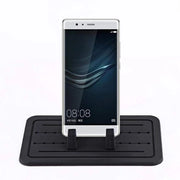 Oggetto di supporto per telefono per auto con base antiscivolo in silicone - gel - supporto di fissaggio - angolo stabile - design semplice - grande capacità di assorbimento - supporto per telefono