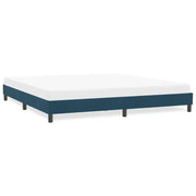 vidaXL Giroletto senza Materasso Blu Scuro 180x220 cm in Velluto