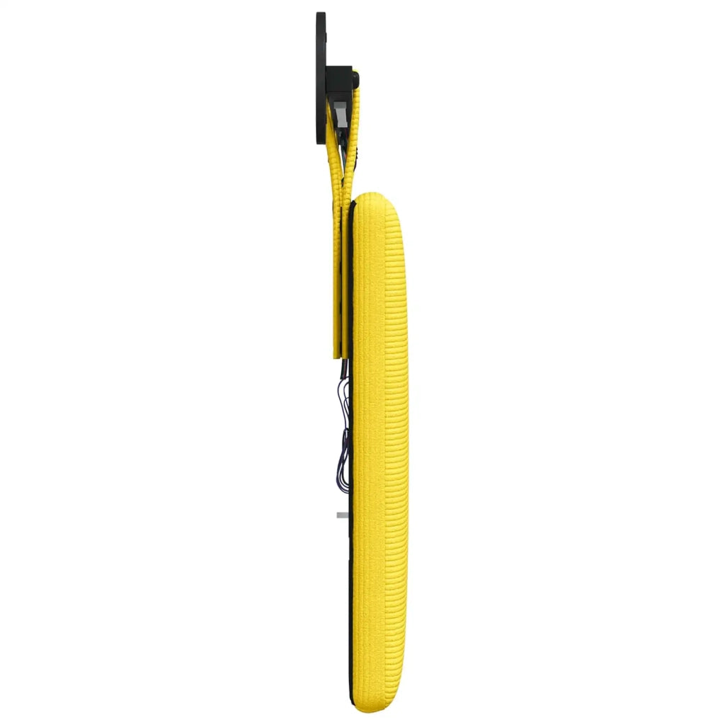 Testiera sospesa Con luce LED Giallo Chiaro Tessuto in Cords