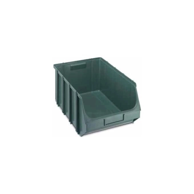 Terry Contenitore Aperto con Porta Ettichetta 308 x 610 x 250 mm Plastica Verde alta Resistenza agli urti Union box