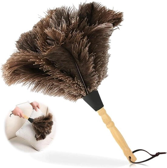 Pennello per pennellare - Manico in legno antistatico 34 cm - Asciugamano per polvere