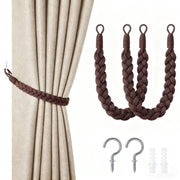 Doppio set di nastri per tende - cordino per tende 60cm - nastri per tende a mano - nastri per tende a spirale - con ganci - adatto per casa, ufficio, soggiorno, camera da letto