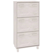 Scarpiera mobiletto portascarpe mobile ingresso/corridoio/soggiorno 59,5 x 35 x 117 cm legno di pino bianco 02_0021860