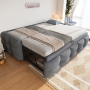 Letto a divano estraibile teddy velluto 90/180x190 cm