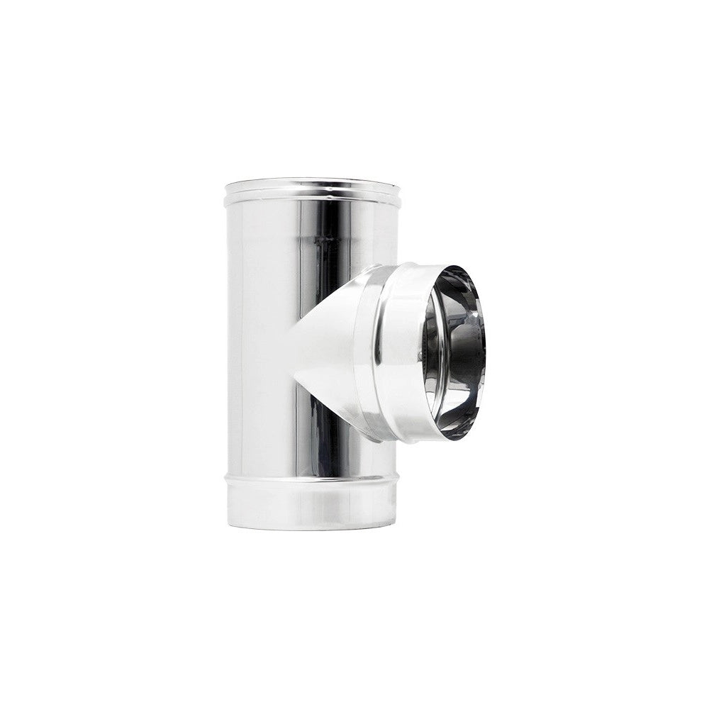 Raccordo inox a t braga mf da 150mm codino m aisi 304