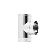 Raccordo inox a t braga mf da 150mm codino m aisi 304