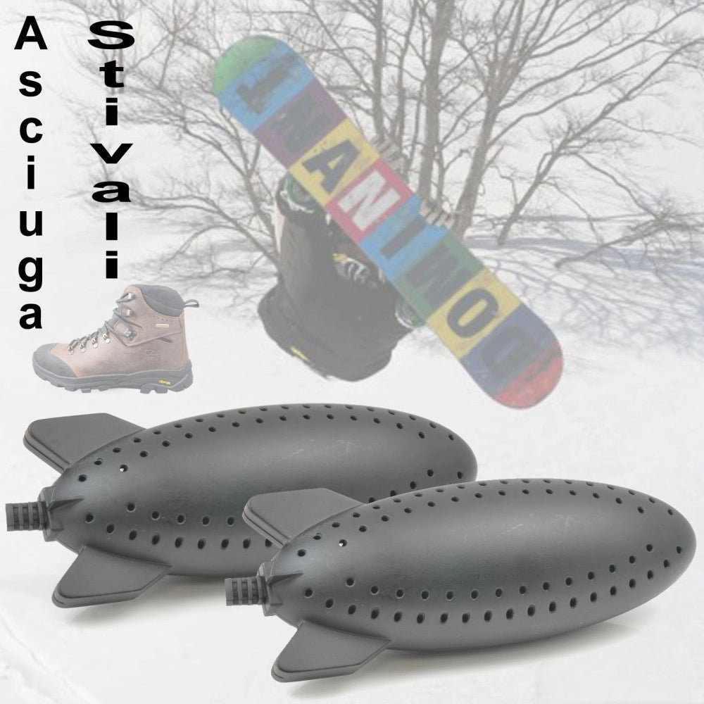 Trade Shop - Essiccatore Deumidificatore Per Scarpe Scarponi Dopo Scii Deodorante Antibatteri -