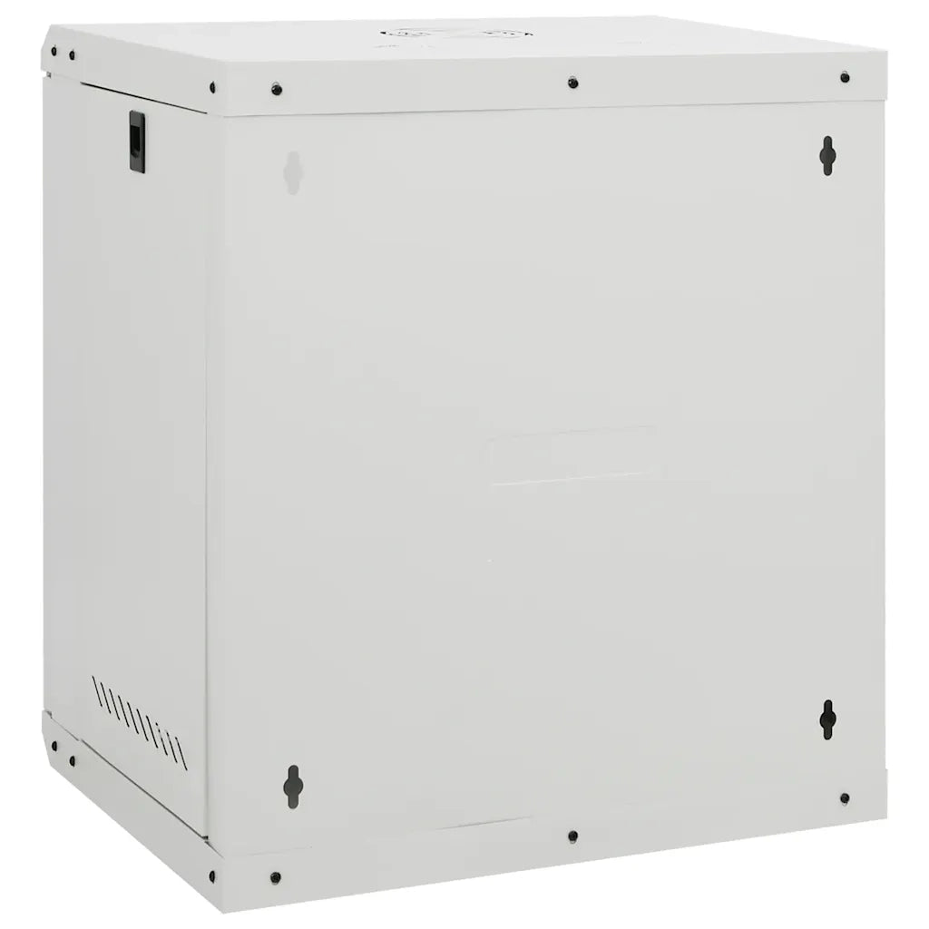vidaXL Armadietto di Rete a Parete 12U da 19" IP20 53x40x60 cm