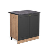 Mobile lavello cucina Fame-Line Antracite-oro/Rovere dorato 80 cm, PL Antracite Vicco