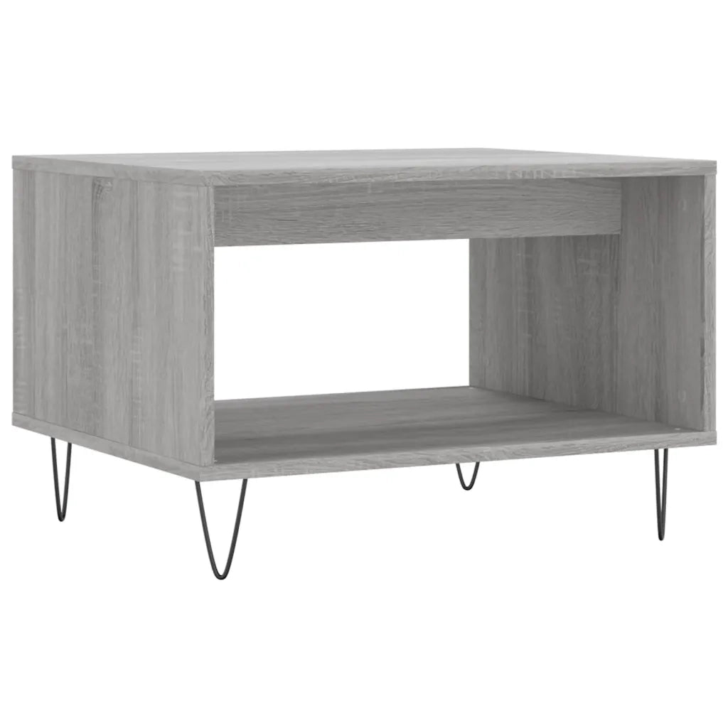 Tavolino da Salotto Grigio Sonoma 60x50x40 cm Legno Multistrato 829258