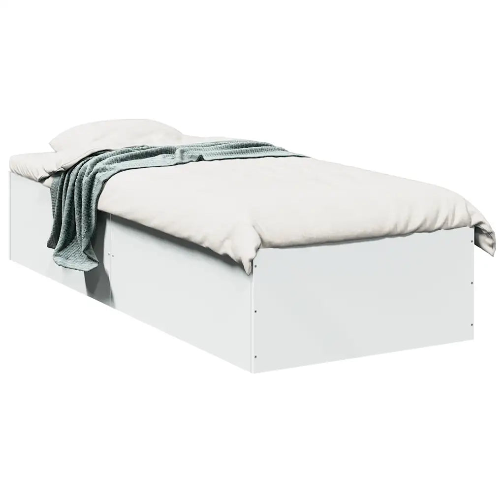 Giroletto-Struttura Letto Bianco 75x190 cm in Legno Multistrato 182538