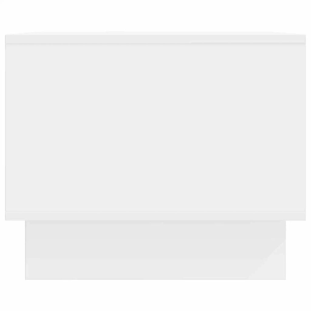 Tavolino da salotto Bianco Lucido 90 x 50 x 40 cm 894039
