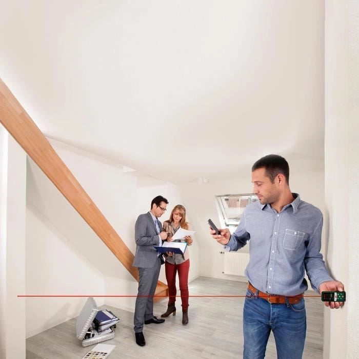 Telemetro laser Bosch AdvancedDistance 50 C (misurazione precisa della distanza fino a 50 metri, touch screen, funzioni di misurazione