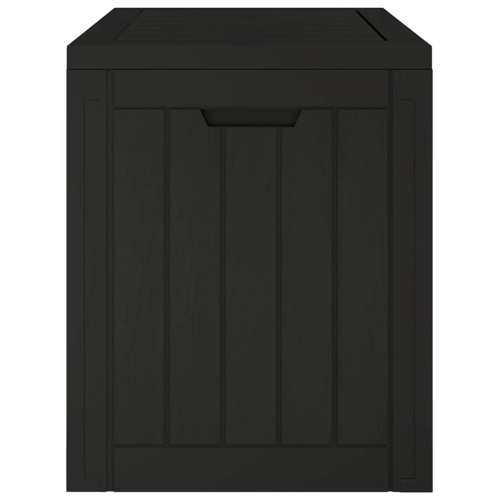 Baule da giardino nero 55,5 x 43 x 53 cm polipropilene 02_0013140