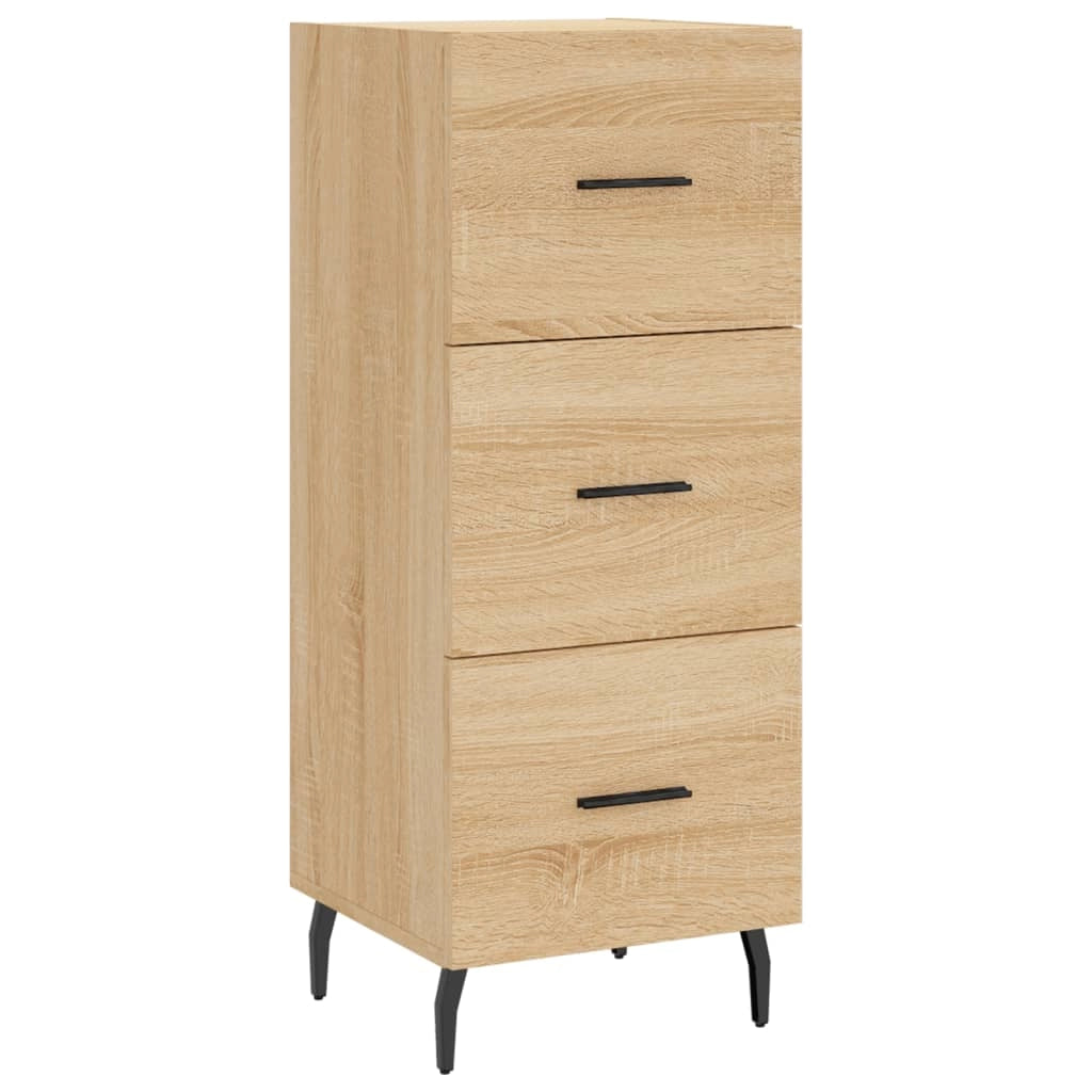 Buffet credenza cassettiera armadio mobile contenitore organizer cucina soggiorno salotto rovere Sonoma alto 34,5 x 34 x 180 cm legno ingegnerizzato marrone 02_0033984