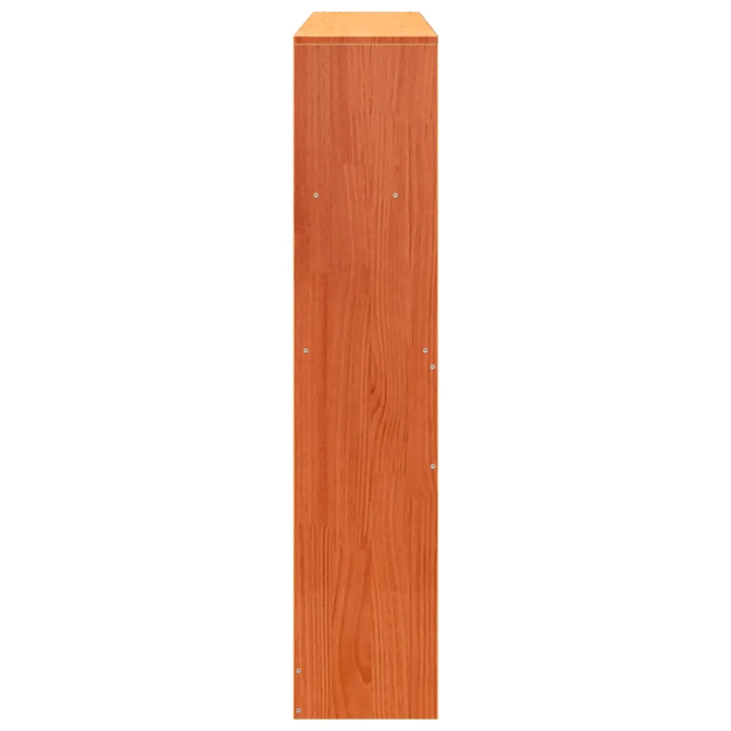 Testiera con Scomparti Marrone Cera 150 cm in Legno di Pino